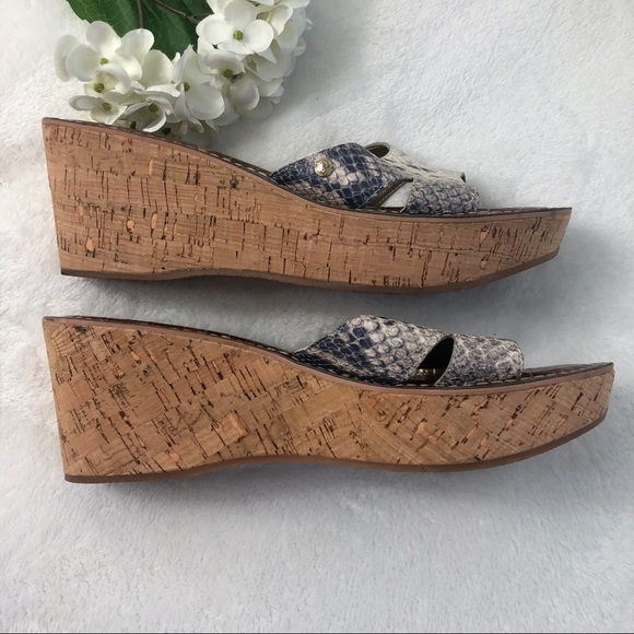 Sam Edelman Snakeskin Wedges - Picture 4 of 6